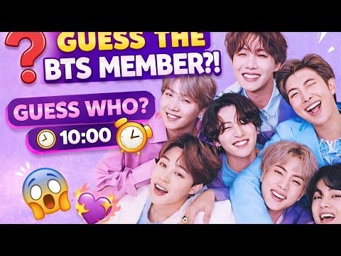 Guess the BTS members name in quiz and test to your brain knowledge