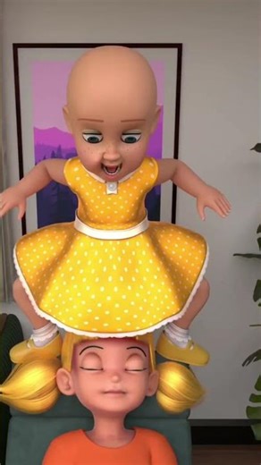 Baby Gets Super Angry at Sleeping Mom 😡🤣 | Funny Cartoon