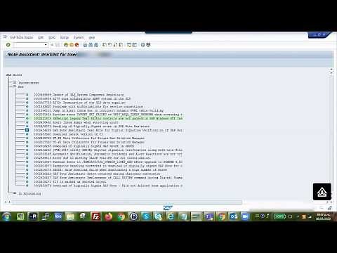 Aplicar nota SAP Snote