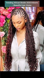 Trending African Braids 2026 #shorts | Beautiful Hair Styles #hairstyles #braids