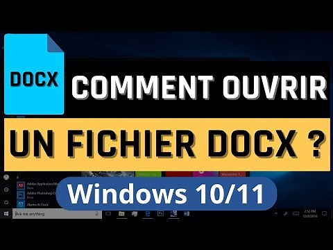 Comment Ouvrir Un Fichier DOCX Sans Logiciel Sur PC Windows 10/11 ?