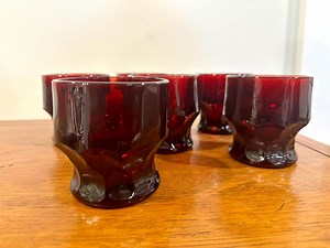 Vintage Anchor Hocking Ruby Red Juice Glasses REPLACEMENT Pieces - Etsy Canada