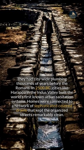 The Indus Valley had city-wide plumbing thousands of years before the Romans. #ancienthistory #archaeology #history | Earthly Wonders