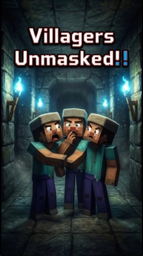 Unmasking Minecraft Villagers: Their Secret Lives Beyond Trading and Grunting 😱 #minecraft #comedy