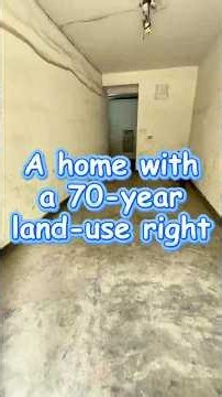 In China, buying a house only gives you a 70-year lease on the land #chinalife