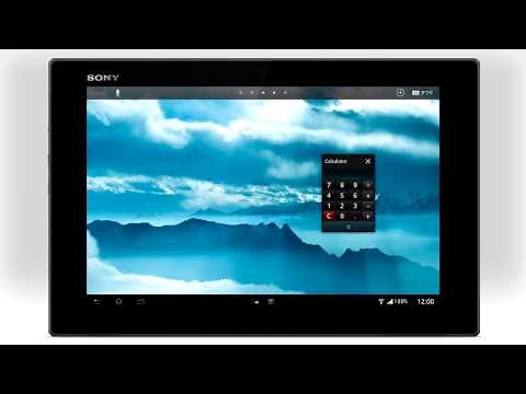 ソニー Xperia Tablet Zの基本的な操作方法