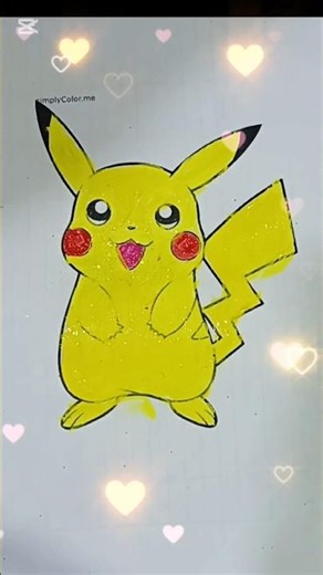 Coloring Pikachu | Satisfying Drawing & Relaxing ASMR Art
