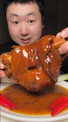 Spiced Pork Legs and Trotters with Extra Spicy Sauce Big Bite ASMR #mukbang #eating #pork