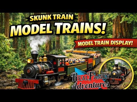 🚂 Skunk Train MODEL TRAIN Experience! | Miniature Train Set in the Redwoods