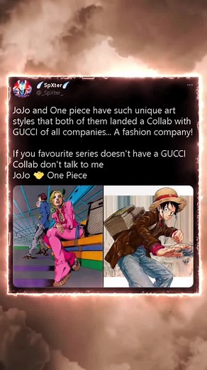 JoJo x One Piece Anime Collaboration with GUCCI