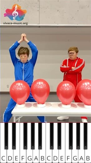 Balloon Challenge 🎈 but Every Pop = Piano 🎹😂 (風船割り)