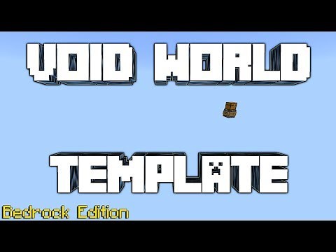 Complete Void World For Bedrock Edition of Minecraft W/ Download