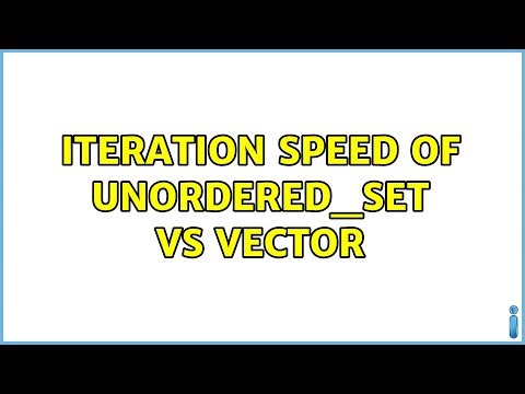 Iteration speed of unordered_set vs vector