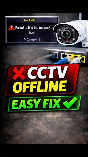 How to Fix CCTV Error: Failed to Find Network Host. ❌