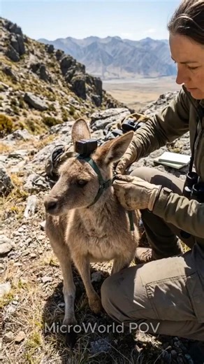 Kangaroo Joey POV: Inside the Pouch Exploring the Wild | MicroWorld P