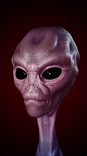 Alíen head (turntable 3D) - model 3D #ufo #alien #3D #model #maya #marmoset #toolbag #game #gaming #lighting #render #composition #extraterrestres