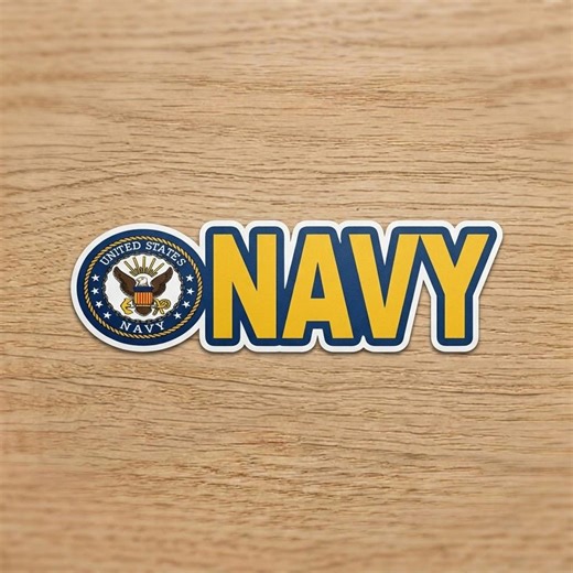 United States Navy Bumper Sticker Patriotic Military Vinyl Decal Car Window Waterproof USA Navy Support Sticker - Etsy