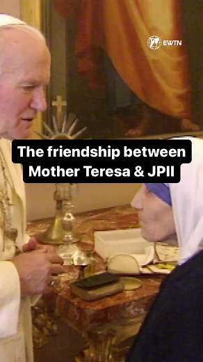 1.5M views · 107K reactions | What a beautiful and holy friendship! St. Mother Teresa of Calcutta and St. John Paul II, pray for us! Tag your best friend #lifegoals #friendship #truefriends #happy | EWTN News Nightly | Facebook