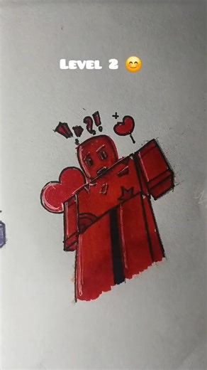 Drawing Roblox in different levels #howtodraw #drawing #roblox #robloxtrend #art #robloxart