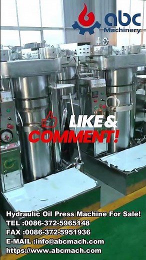 Hydraulic Oil Press Machine Review: High Efficiency & Cold Press Technology Explained! #shorts