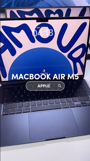 unboxing the new macbook air m5 midnight #setup #apple #macbook #macbookair #macbookairm5 #tech