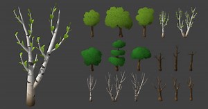 Handpainted Trees Pack 1 | 3D Trees | Unity Asset Store