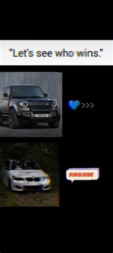 BMW vs Defender.