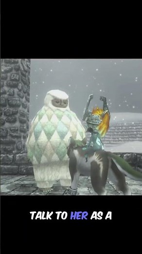Talking To Yeta At The End of Snowpeak Ruins As A Wolf In Zelda: Twilight Princess