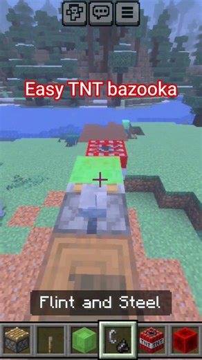Easy TNT bazooka in Minecraft #tntminecrafttroll #minecraft #minecraftmemes