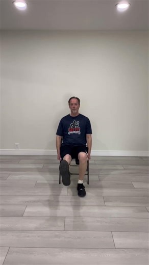 Seated Heel Taps-Chair Workout