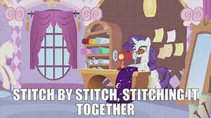 Stitch by stitch, stitching it together