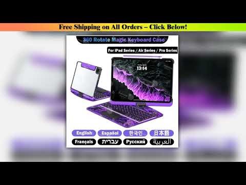 360 Rotate Wireless Magic Keyboard For iPad Air 11 13 7th 2025 Air 5 4 iPad 11th A16 10th Case For
