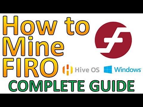 How to Mine Firo on Hiveos and Windows