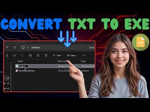 How To Convert A TXT File To EXE In Windows 11 | Easy Guide (2025)