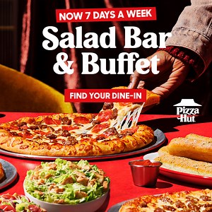 Join us for lunch! All-you-can-eat, every day of the week. | Pizza Hut