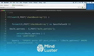 Mind Luster - Learn 10 Adding Bulk Options Posts part 4 CMS EXTRA FEATURES PHP COURSE CMS PROJECT