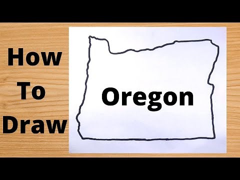 Drawing Oregon State Map - Easy & Simple