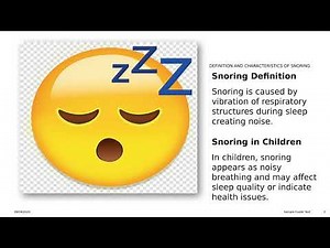 Understanding and managing childhood snoring