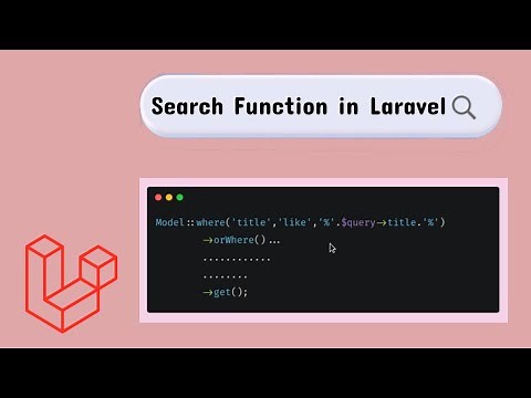 Laravel search function, Search data in database using Model