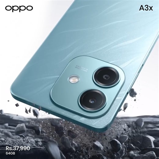 Built to Withstand, Ready for Anything! 🌊📱 The Oppo A3X is designed for the bold – featuring Military-Grade Shock Resistance to handle unexpected drops, Multiple Liquid Resistance to keep spills at bay, and Splash Touch Technology for seamless use even with wet hands. Stronger. Smarter. Built for Life. #OppoA3X #ToughAndSmart #ShockResistant #SplashProof #StayUnstoppable #OppoLK #2k25 | OPPO