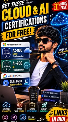FREE AI & Cloud Certificates Every Student Must Get! #google #ai #freecertification