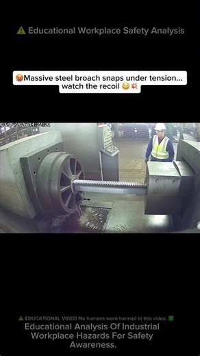 ⚠️ HORRENDOUS Broaching Machine TOOL SNAPS 😳💥 #workfails