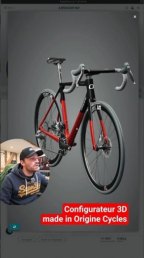 New 3D bike configurator made in @Origine_Cycles! #cycling #axxome #fraxion