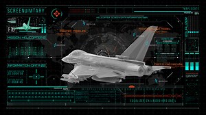 HUD700 Screen Military JET