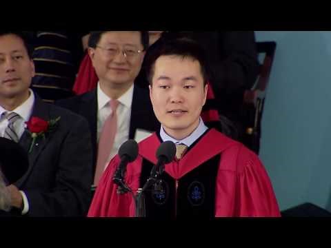 Graduate Speaker Jiang He | Harvard Commencement 2016