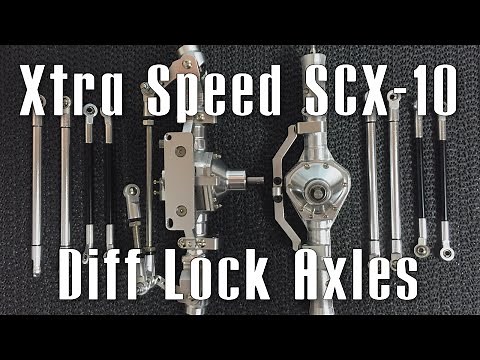 Xtra Speed Diff Lock SCX-10 Axles
