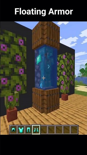 This Floating Armor Looks INSANE 😳 | Minecraft #shortsminecraft #mctutorial #minecraftbuilding