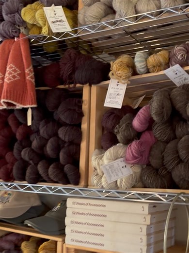 We have flock yarn in 100% Shetland wool, or 100% Clun Forest wool, and also in our 100% Cormo wool - we also have blends of our many breeds here on the farm. And we have soaps made from local tallow by us, and wool for needlefelting, and kits for needlefelting. We also have embroidery and rug hooking kits. | Wing and a Prayer Farm