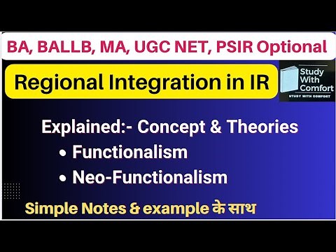 Regional Integration in IR: Functionalism & Neo-Functionalism Explained | PSIR/UPSC