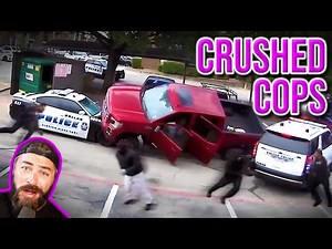 Huge Truck DESTROYS Cop Car! - Shooting Breakdown